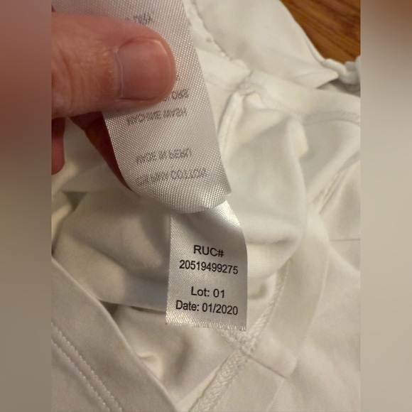 Lila and Hayes Pima Cotton White Girls Shirt with Peter Pan Collar size 6 - Picture 7 of 8